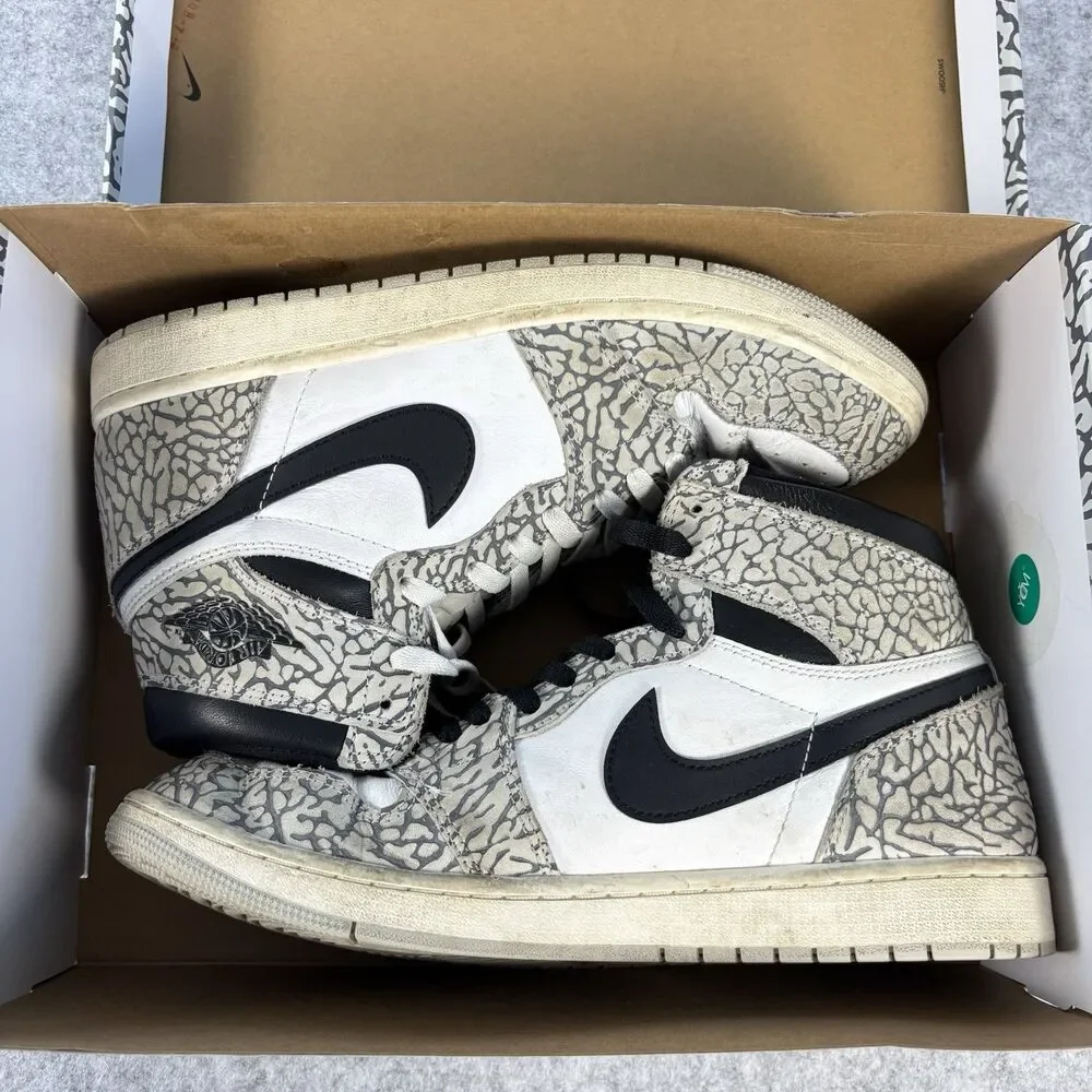 DZ5485-052 - Mens 10.5 / Womens 12 - Air Jordan 1 Retro High OG White Cement